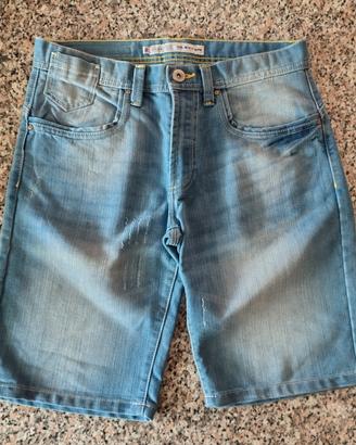 pantaloncini da uomo in jeans, tg.46, Clayton