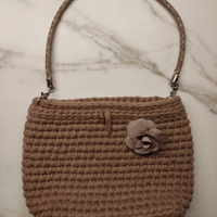 Borsa donna in fettuccia beige