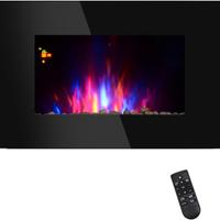 Camino Elettrico da Parete 1000/2000W LED 90x56cm
