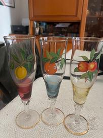 3 bichieri vintage