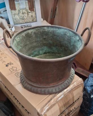 Copri vaso in rame