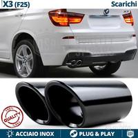 TERMINALI di Scarico per BMW X3 F25 Finalini NERI