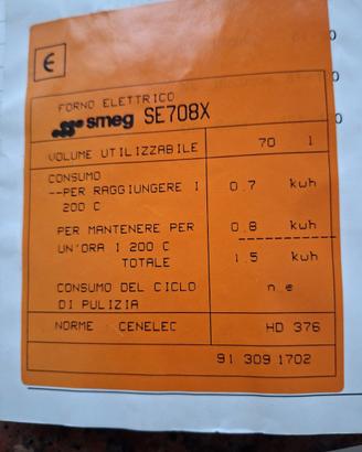 Grande forno Smeg