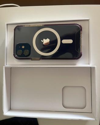 iPhone 12 Mini 256GB (Blu Acceso🔵)+cover viola🟣+🔋