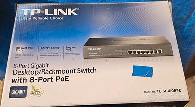 switch poe+ 8 porte gigabit TL-SG1008PE
