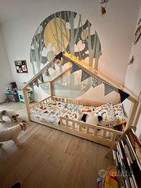 Letto Mon Lit Cabane con materasso originale