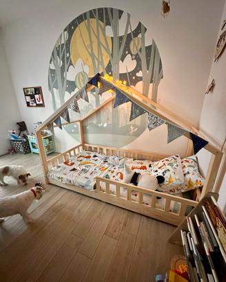 Letto Mon Lit Cabane con materasso originale