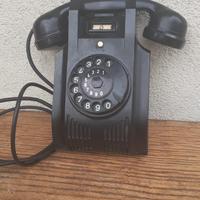 Telefono bachelite a disco da parete