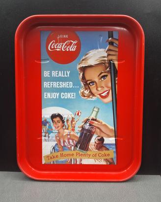 Vassoio rettangolare coca cola 21x27 cm