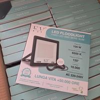 Faretto LED 100W Luce Bianca Fredda 6500K – F&V 