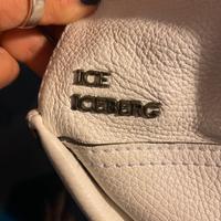 Borsa in pelle bianca Iceberg