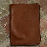 Portadocumenti in pelle vintage con zip