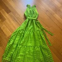 Vestito estivo lungo verde lime