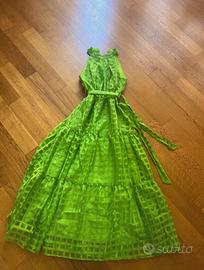 Vestito estivo lungo verde lime