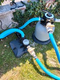 Pompa e gruppo filtro per piscina