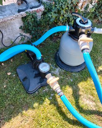Pompa e gruppo filtro per piscina