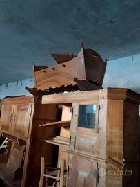 culle vecchie in legno 
