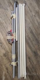 STECCHE APPENDINI IKEA STOLMEN  SILVER BIANCHI