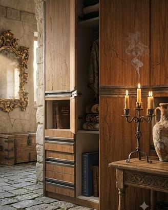 Entra nell'Antro! Armadio vintage laminato legno
