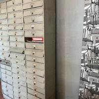 Schedario Ufficio anni '50 in legno verniciato