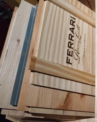 lotto coperchi cassette legno vintage