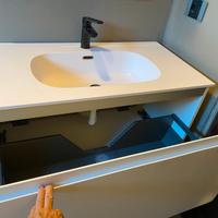 Lavabo con mobile integrato