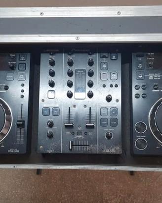 Console DJ Pioneer CDJ-350+DJM-350 Flight Case