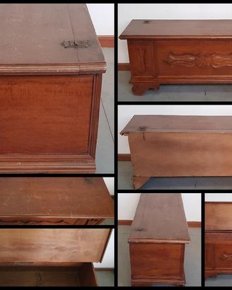 PANCA in LEGNO c/VANO CONTENITORE VINTAGE