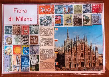 Francobolli Fiera di Milano anni 70 