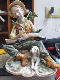 Capodimonte Raffigurante il Cacciatore con Cane 