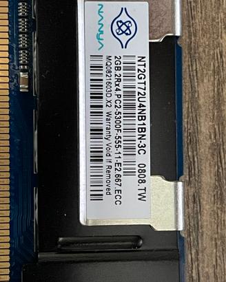 4GB RAM DDR2 Server (2x 2GB) Nanya PC2-5300F ECC F