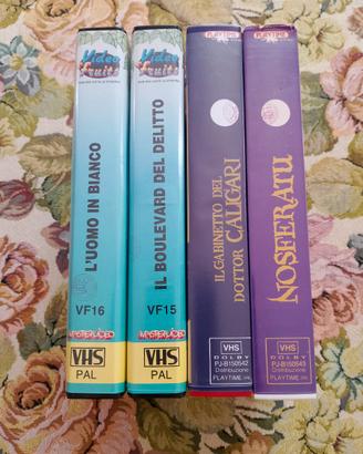 Lotto 4 VHS Cinema D'Autore E Muto