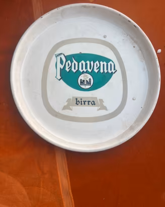 Vassoio pubblicitario per la Birra Pedavena