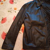 Giubbino in pelle nero xxl