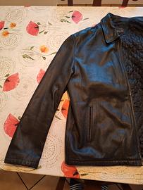 Giubbino in pelle nero xxl