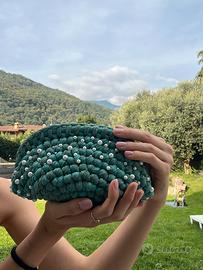 Clutch turchese perle