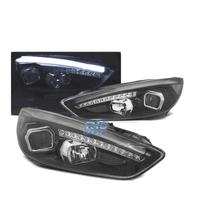 FARI FORD FOCUS MK3 15-18 LED TRU DRL NERI