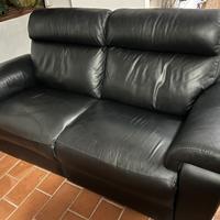 Divano poltrone sofà 2 relax pelle