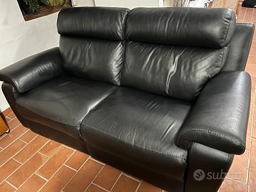 Divano poltrone sofà 2 relax pelle