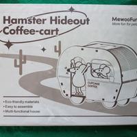 Roulotte legno x criceti e piccoli roditori NUOVA