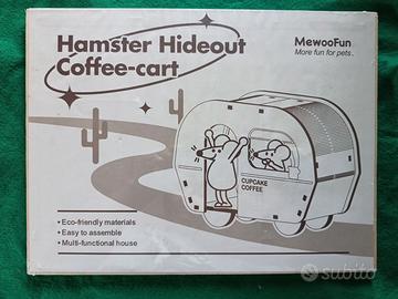 Roulotte legno x criceti e piccoli roditori NUOVA