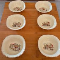 ciotoline  in ceramica inglese anni 50
