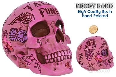 Salvadanaio Teschio Calaveras Tattoo Money Box