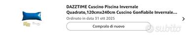 Cuscini invernali per piscina 