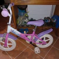 bici rosa e viola da bambine 3-5 anni