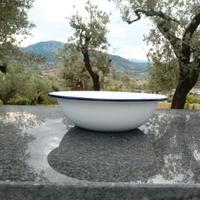 Lavabo Metallo Smaltato Catino Vintage