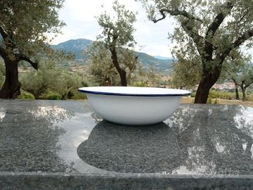 Lavabo Metallo Smaltato Catino Vintage