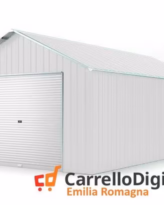 Baracca container 438x724 cm saracinesca bianco