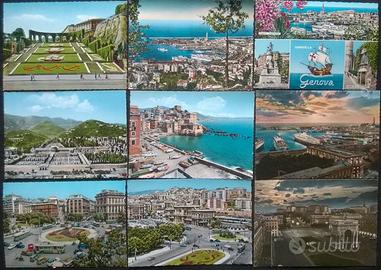 Genova - Lotto di 50 cartoline a colori cecami