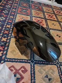 Parafango moto nero lucido 